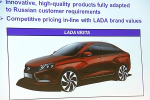 Lada Vesta будет стоить около 10 тысяч долларов